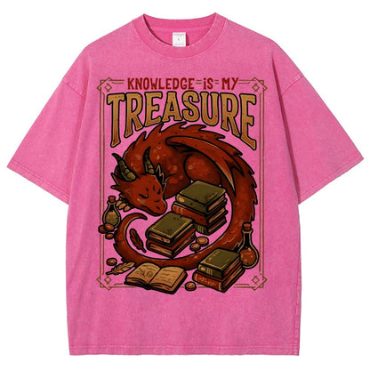 Knowledge Is My Treasure Vintage Distressed T-shirt