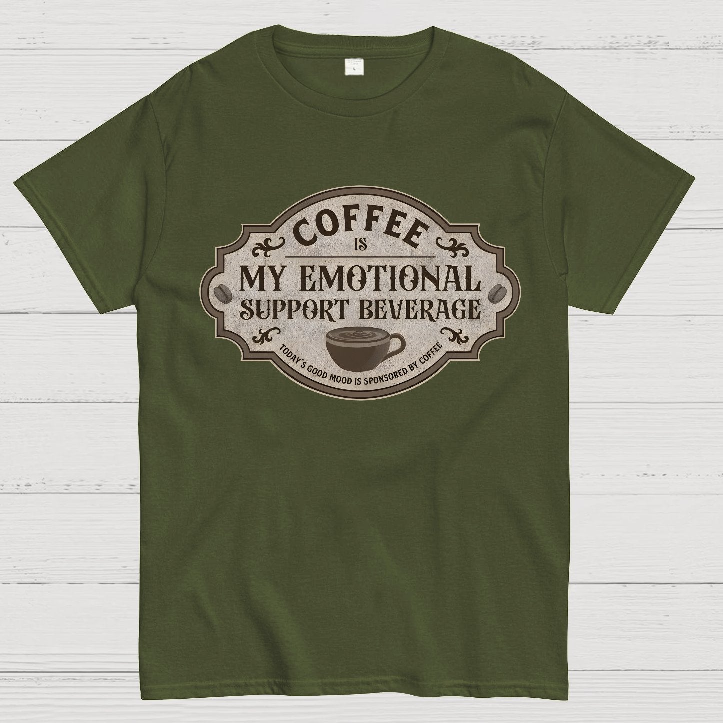 My Emotional Support Beverage Geek T-Shirt