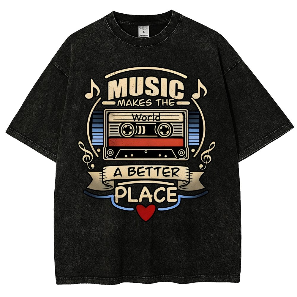 Music love Vintage Distressed T-shirt