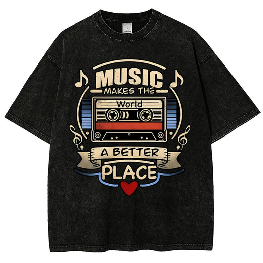 Music love Vintage Distressed T-shirt