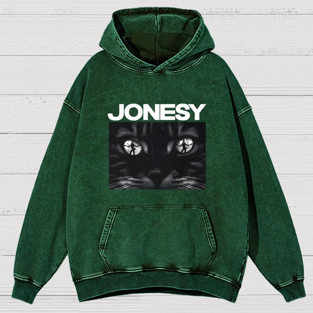 Cosmic Kitty  Vintage Distressed Hoodie