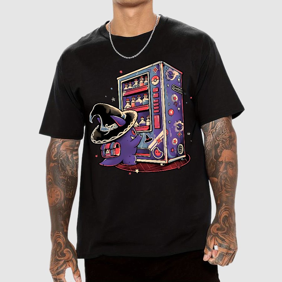 Ghost Vending Machine Geek T-Shirt