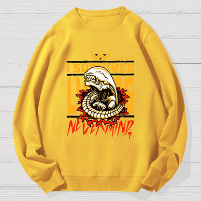 I Survived Geek Cotton Sweatshirt