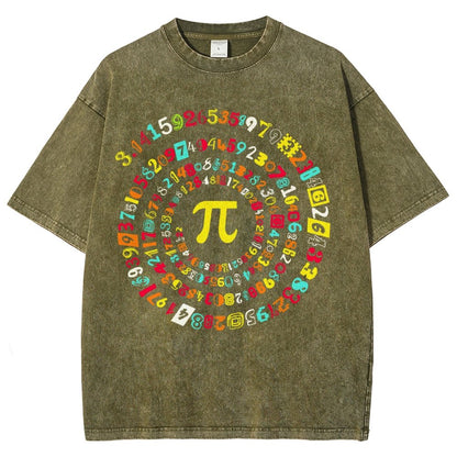 Happy Pi Day Vintage Distressed T-shirt