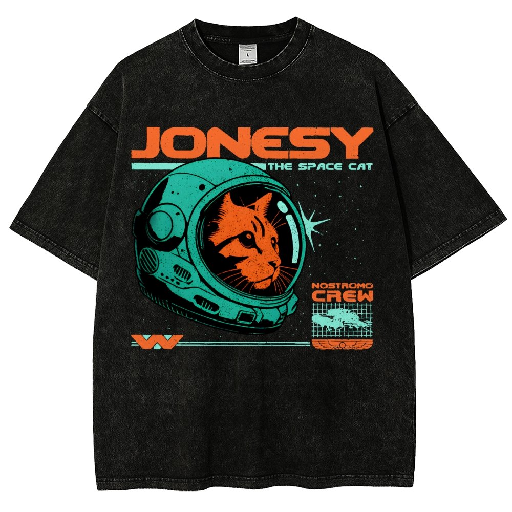 Jonesy The Space Cat Vintage Distressed T-shirt
