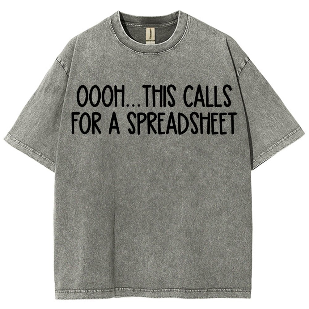 Oooh This Calls For A Spreadsheet Vintage Distressed T-shirt