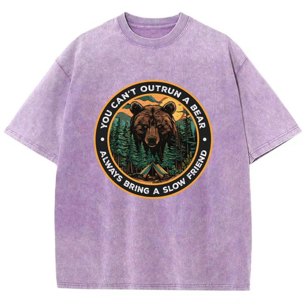 You Can't Outrun A Bear Vintage Distressed T-shirt