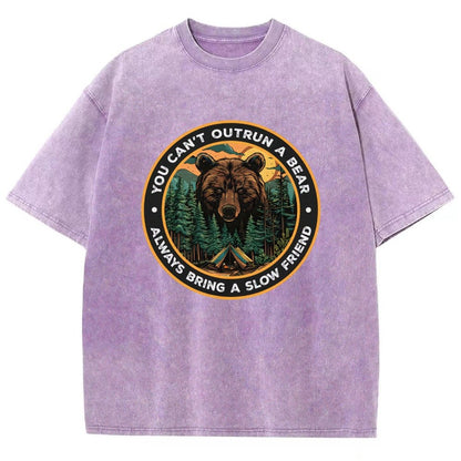 You Can't Outrun A Bear Vintage Distressed T-shirt