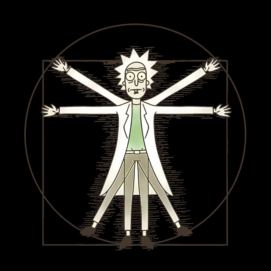 Vitruvian Man Geeky T-Shirt