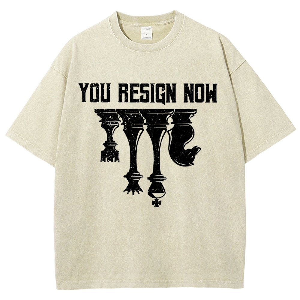 Chess You Resign Now Vintage Distressed T-shirt