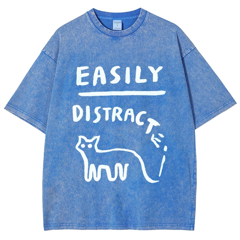 Easily Distrac Vintage Distressed T-shirt