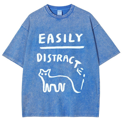 Easily Distrac Vintage Distressed T-shirt