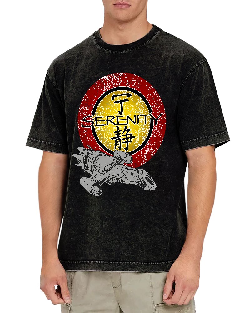 Firefly Starship Vintage Distressed T-shirt