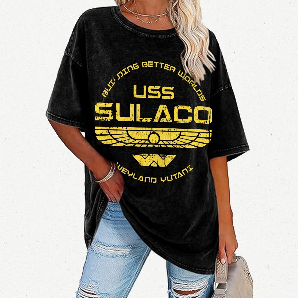 USS Starlight Vintage Distressed T-shirt