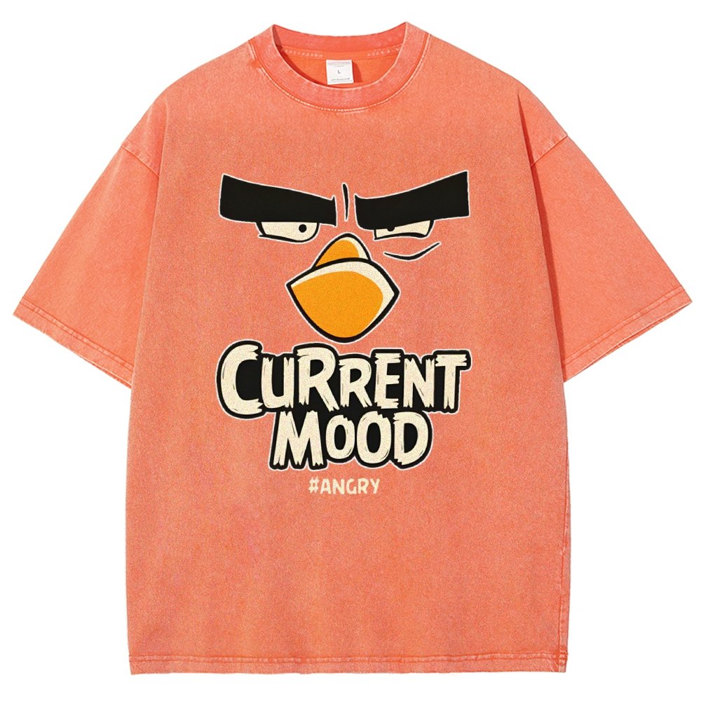 Current Mood Angry Funny Vintage Distressed T-shirt