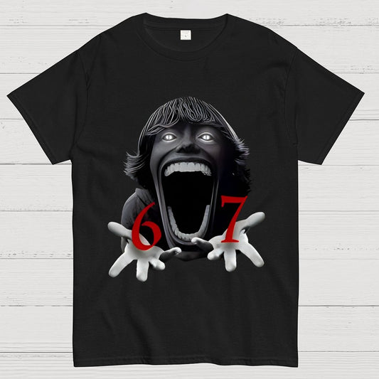 Funny Six Seven Meme Viral Quote  Geek T-Shirt