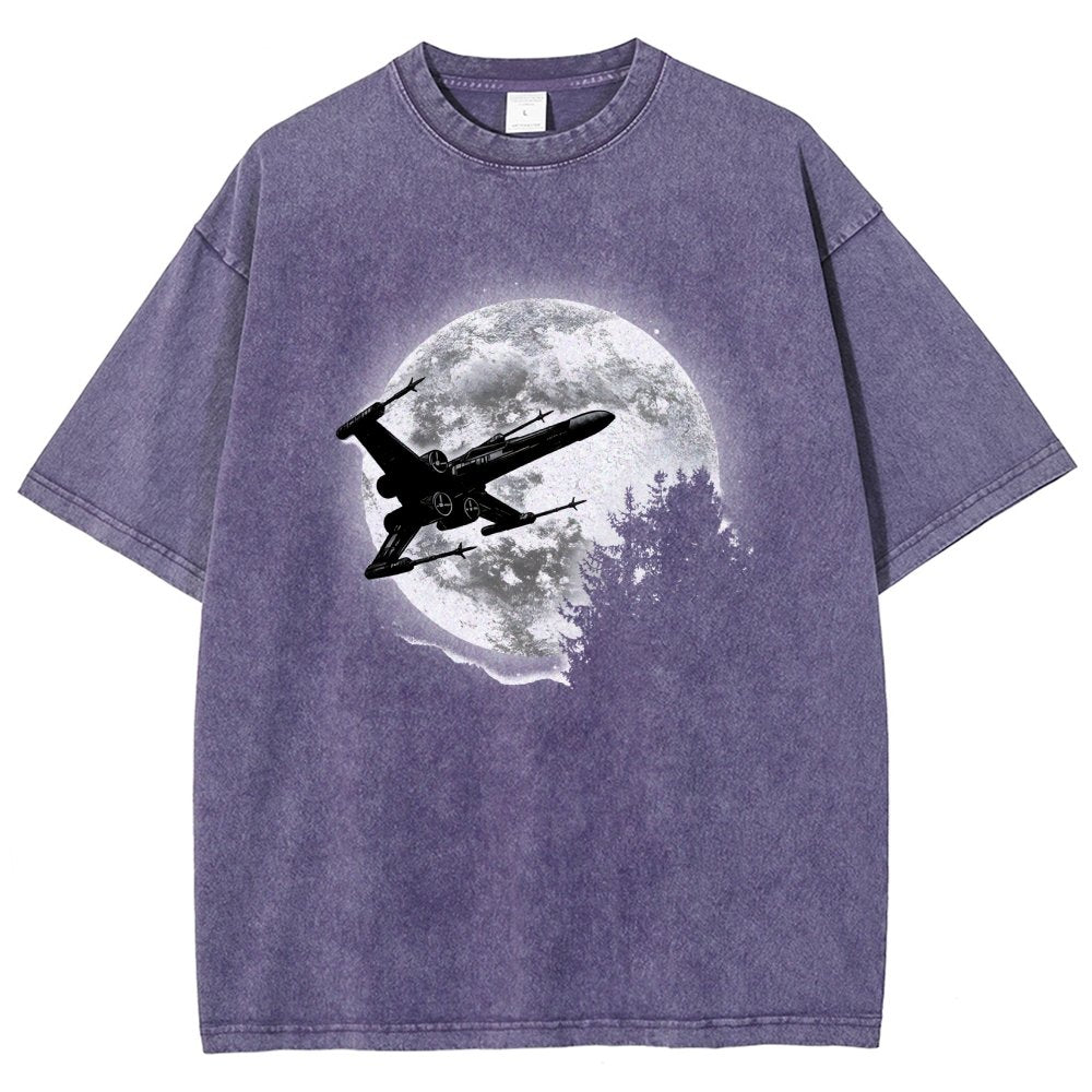 Moonlight Fighter Vintage Distressed T-shirt