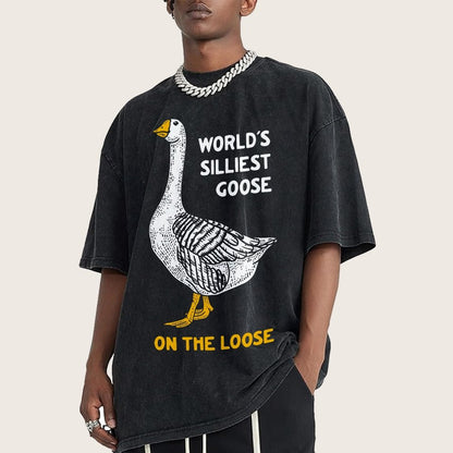World's Silliest Goose Vintage Distressed T-shirt