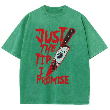 Just The Tip I Promise  Halloween Essential Vintage Distressed T-shirt