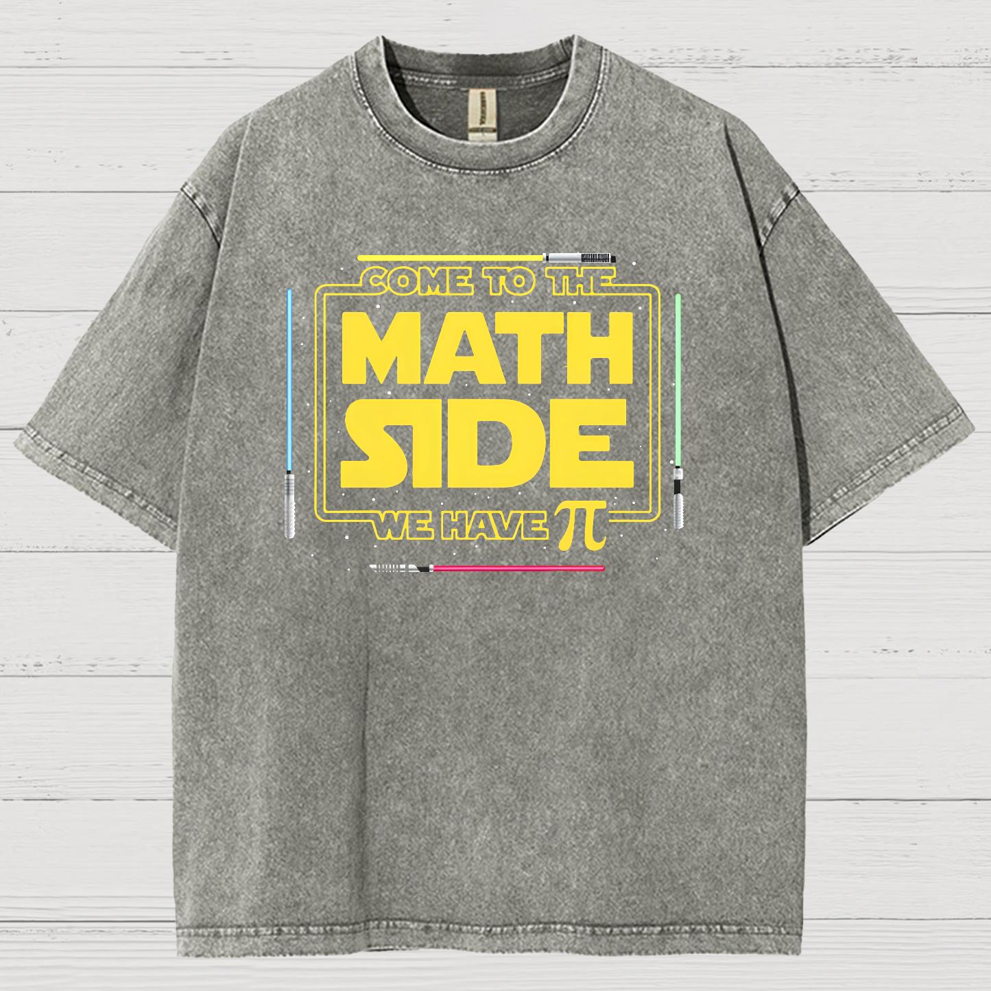Come To The Nerd Side We Have Pi Vintage Distressed T-shirt
