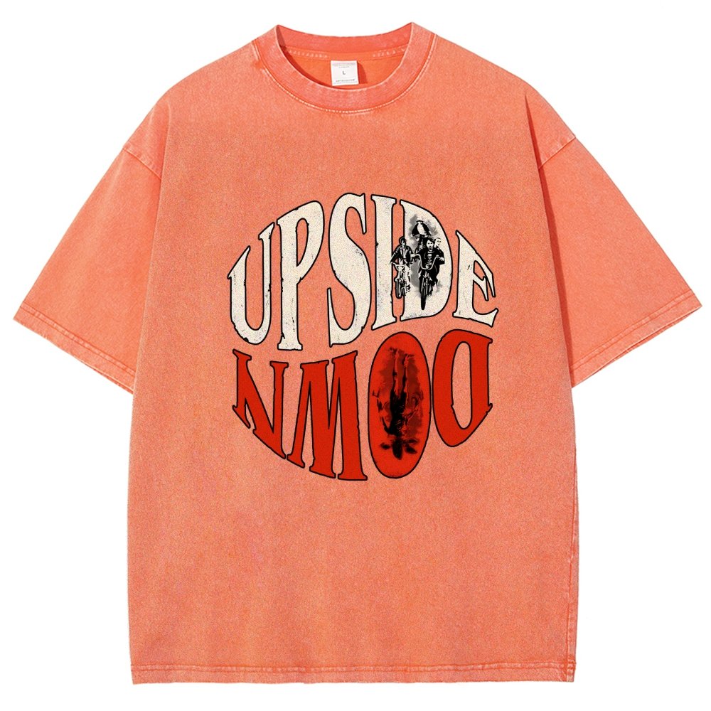 Upside Down Vintage Distressed T-shirt