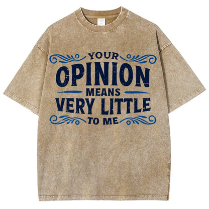 Your Opinion Means Very Little Vintage Distressed T-shirt