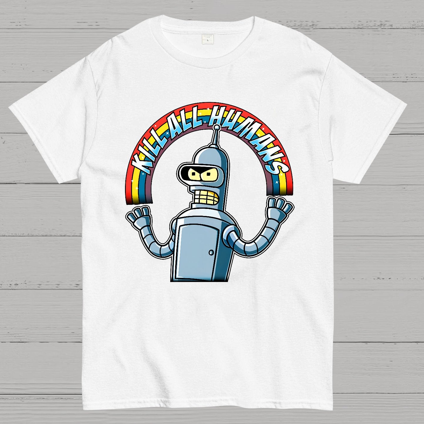 Shiny Metal Robot Geek T-Shirt