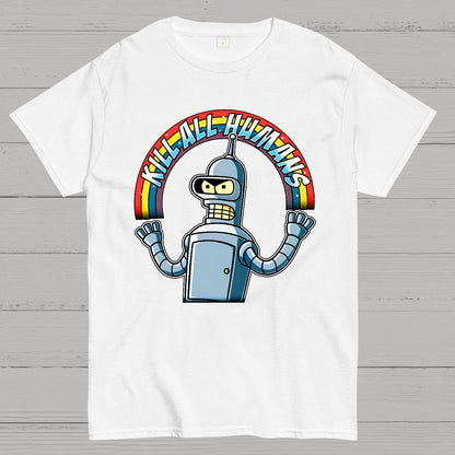 Shiny Metal Robot Geek T-Shirt