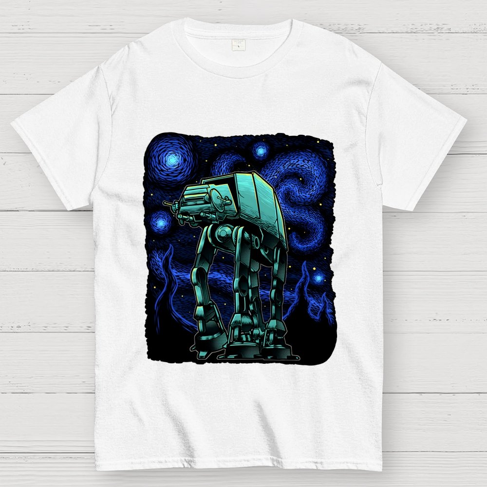Armored Tank Starry Night Geek T-Shirt