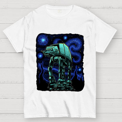 Armored Tank Starry Night Geek T-Shirt