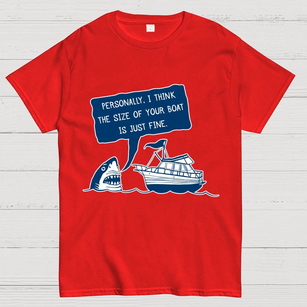 Polite Shark  Mysterious Island Unisex Geek T-Shirt
