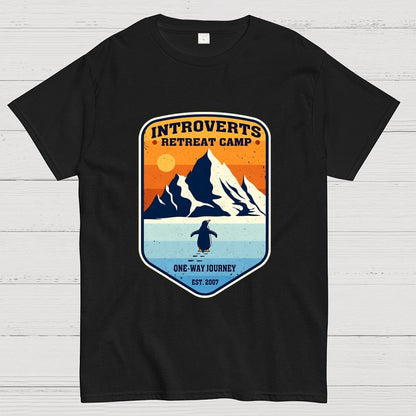 Introverts Retreat Camp Geek T-Shirt