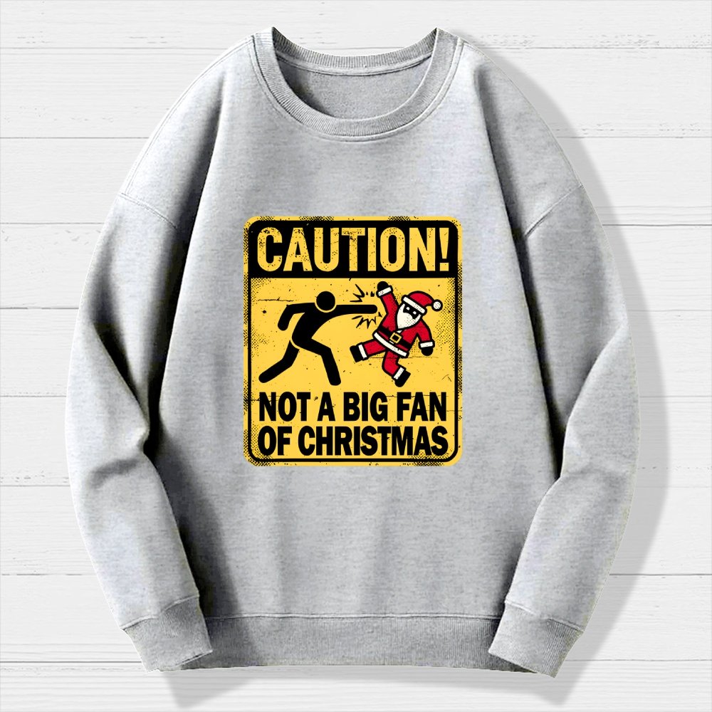 Christmas Caution Geek Cotton Sweatshirt