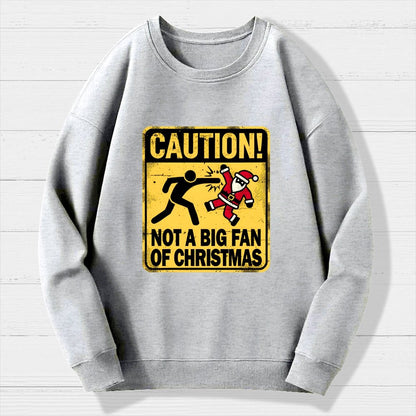 Christmas Caution Geek Cotton Sweatshirt