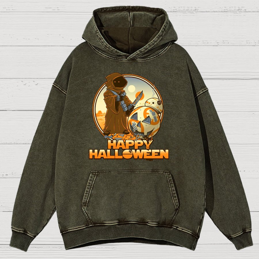 Happy Halloween Vintage Distressed Hoodie