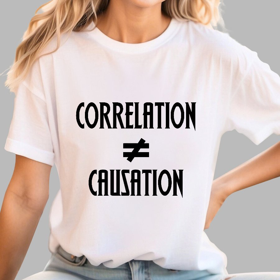 Correlation Does Not Imply Causation Geek T-Shirt