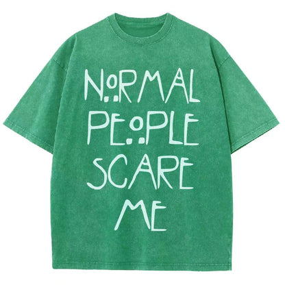 Normal People Scare Me Vintage Distressed T-shirt