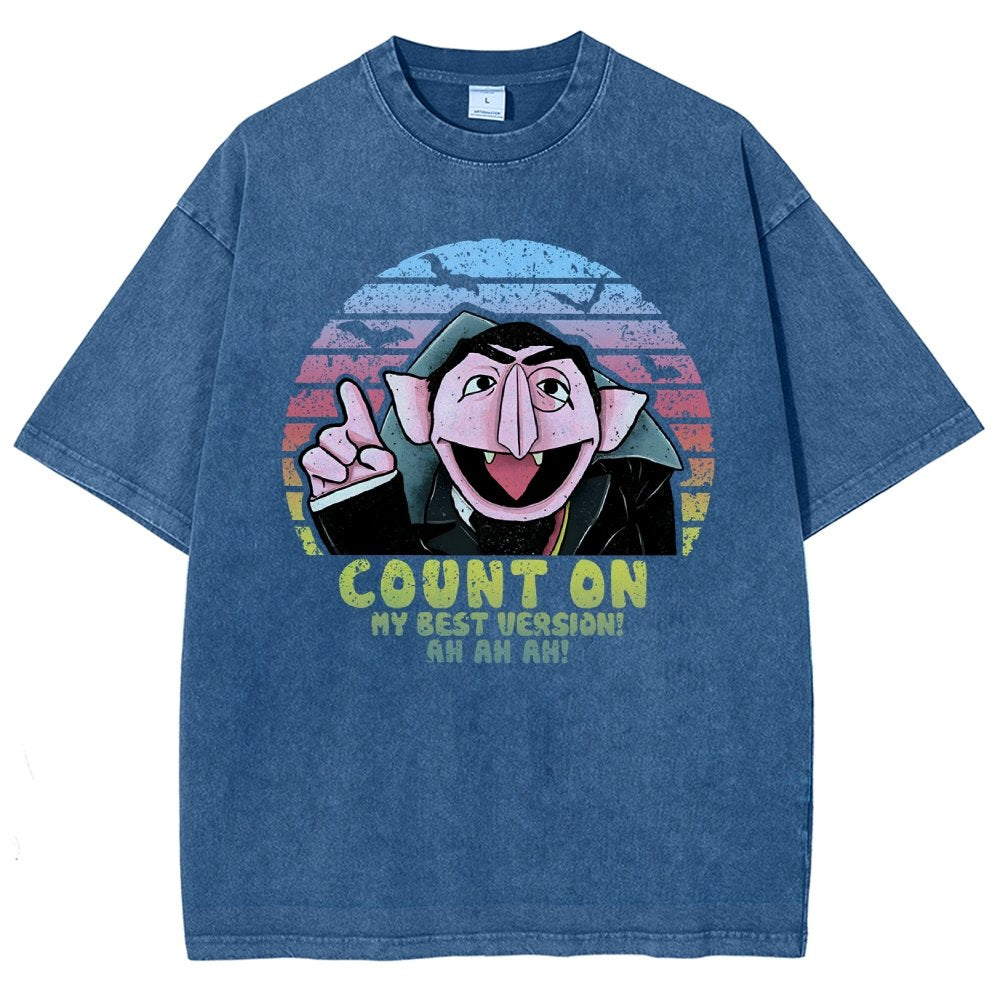 Count on My Best Version Vintage Distressed T-shirt