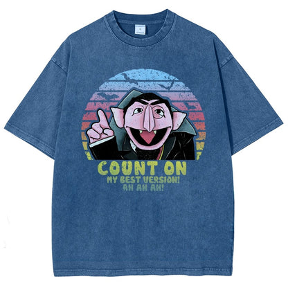 Count on My Best Version Vintage Distressed T-shirt