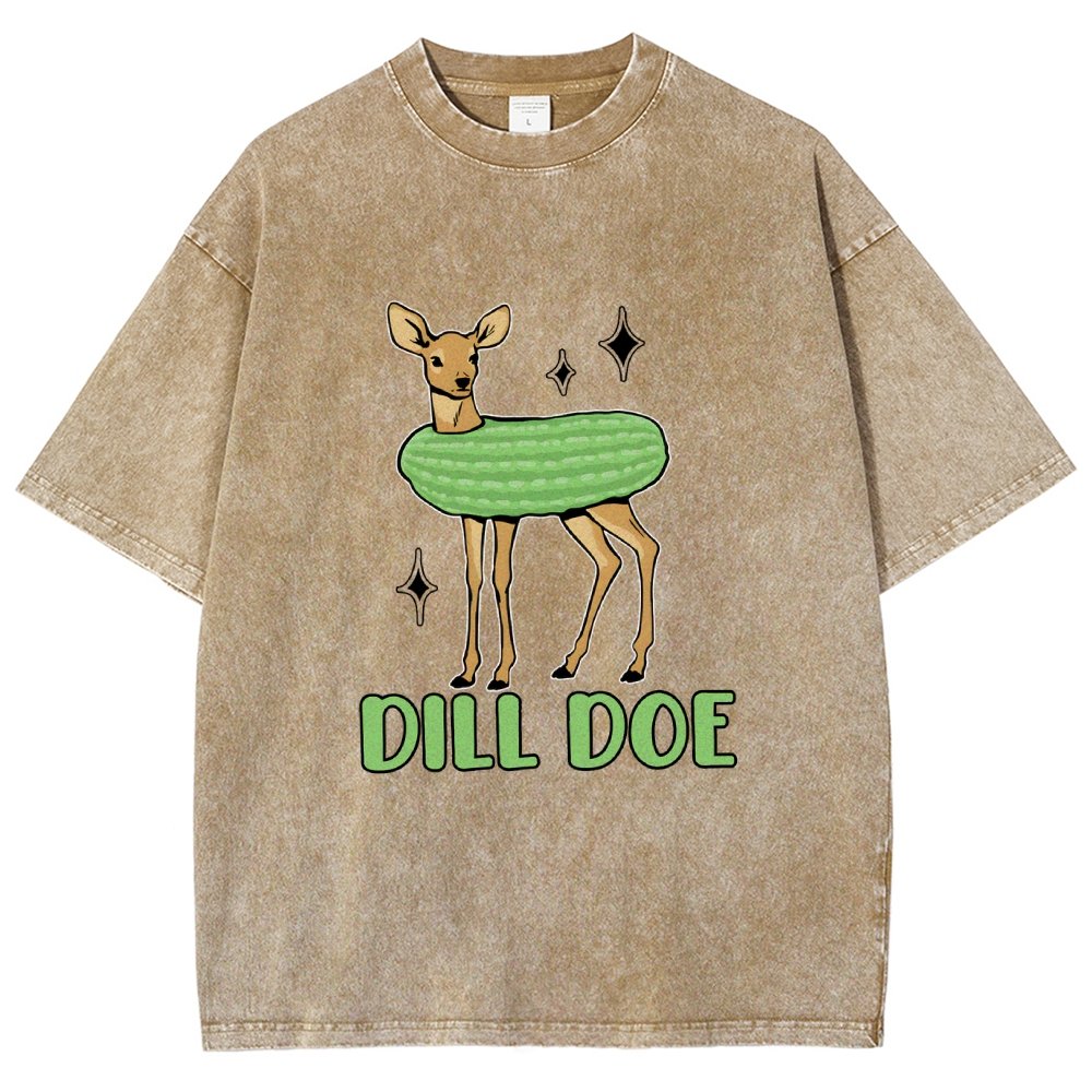 Dill Pickle Funny Vintage Distressed T-shirt