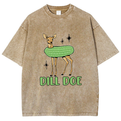Dill Pickle Funny Vintage Distressed T-shirt
