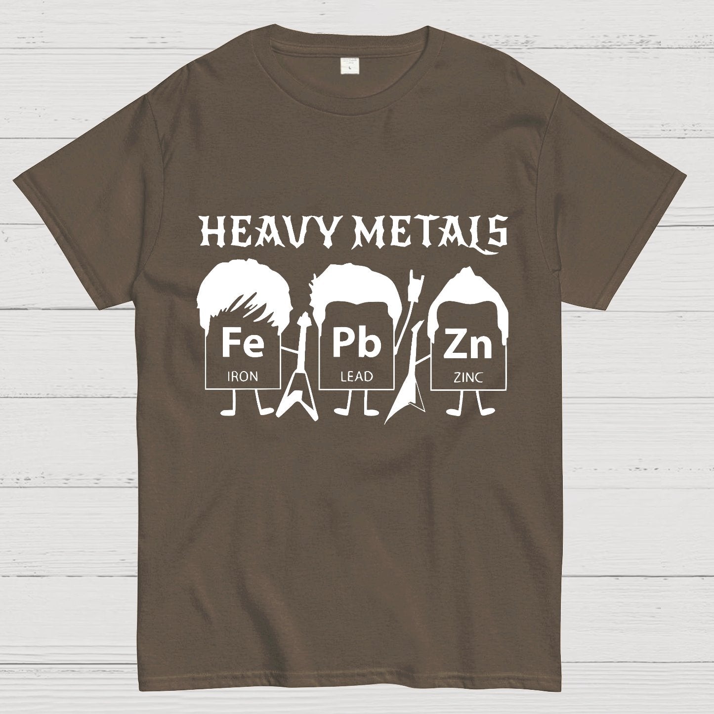 Saying Heavy Metals Rocks Chemistry Gift, Science Teacher Geek T-Shirt