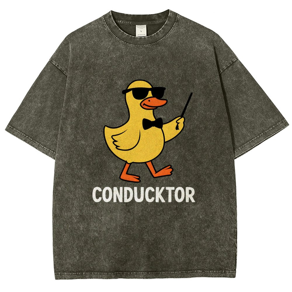 Conducktor Vintage Distressed T-shirt