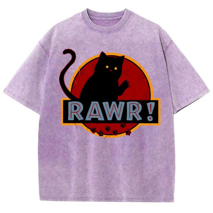 Rawr！Vintage Distressed T-shirt