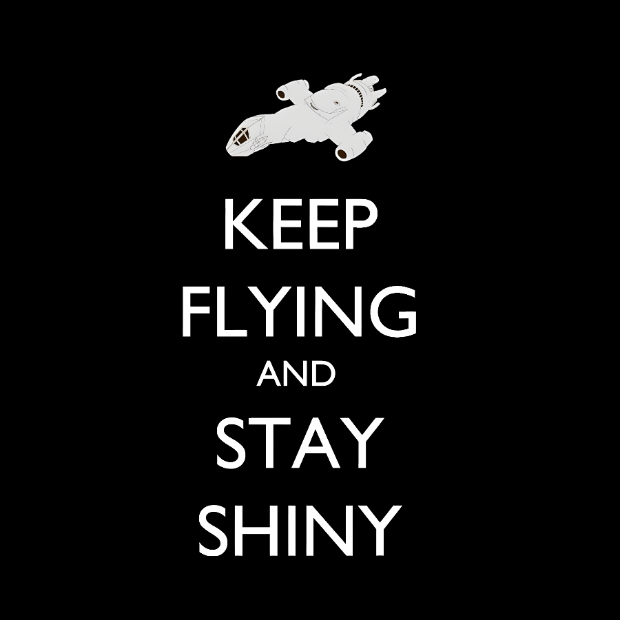 Keep Flying And Stay Shiny Geek T-Shirt