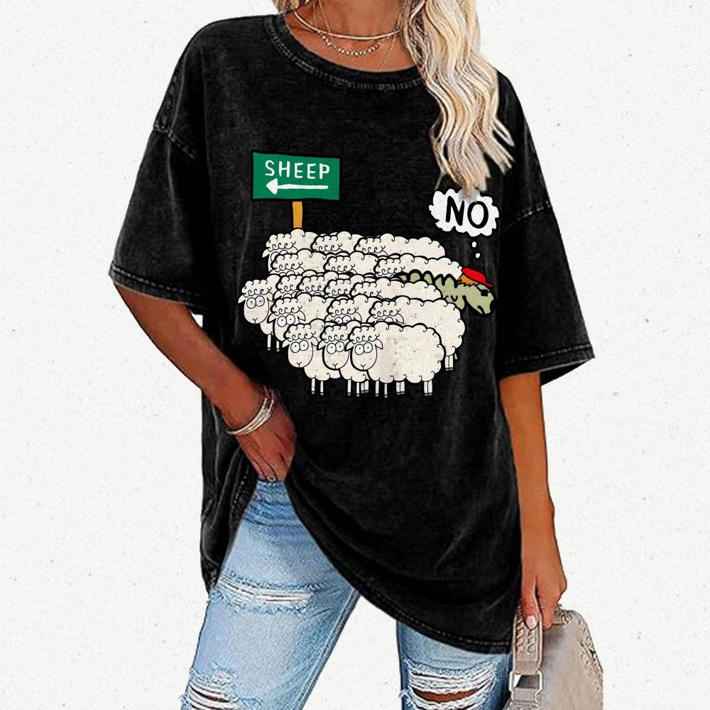 Don’T Be A Sheep Vintage Distressed T-shirt