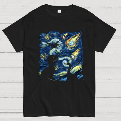 Dinosaurs in the starrynight Geeky T-Shirt