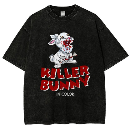 The Killer Bunny Vintage Distressed T-shirt