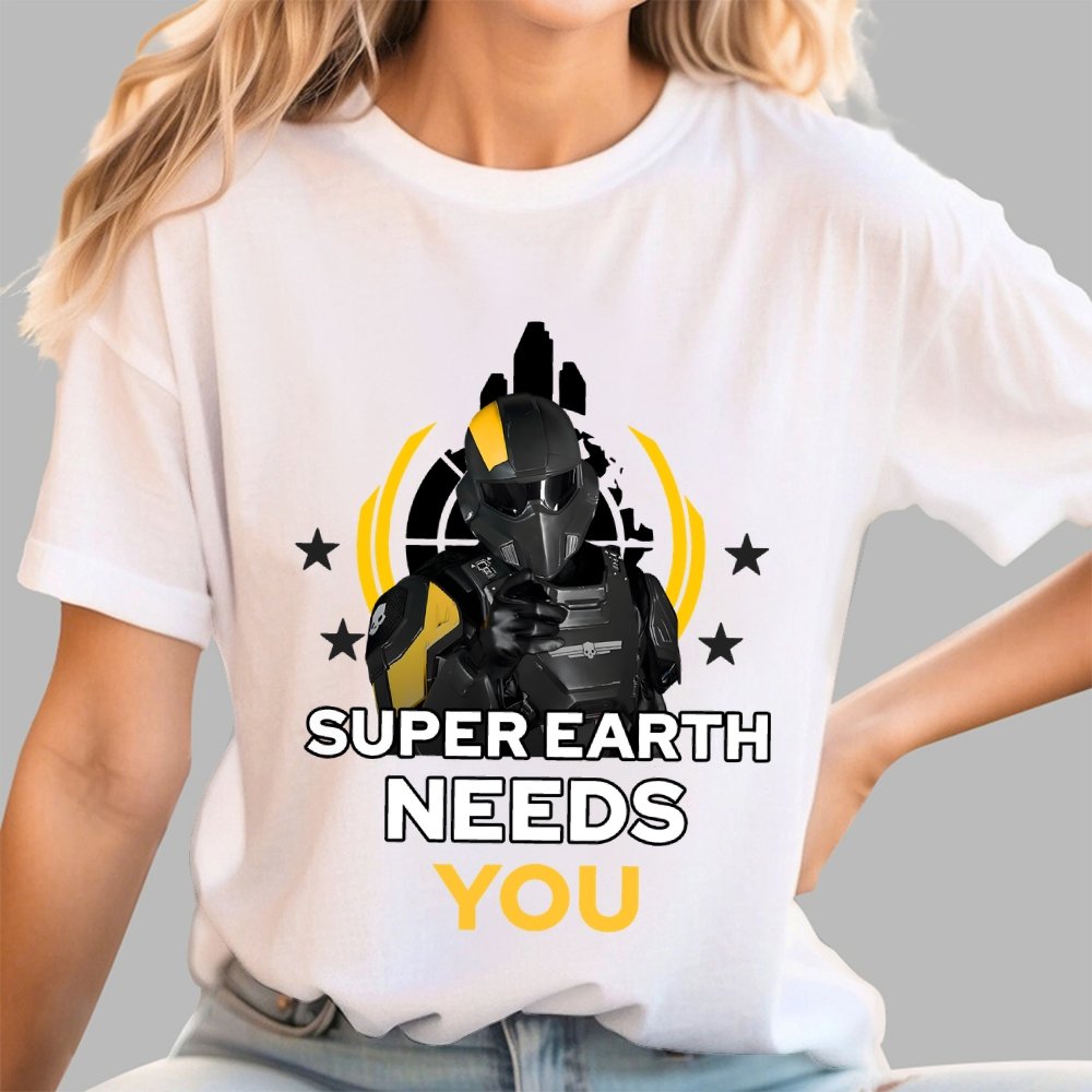 Super Earth Needs You Geek T-Shirt