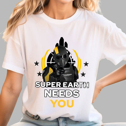 Super Earth Needs You Geek T-Shirt
